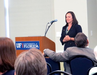 Joy Rumble presents at UF about genetically modified foods