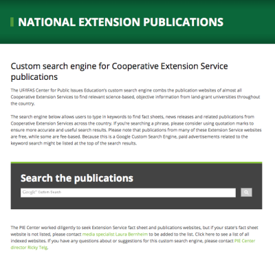Extension search engine